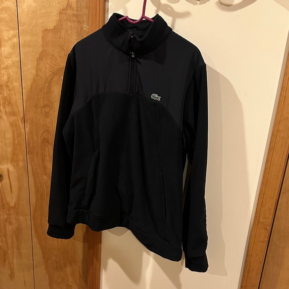 Lacoste Men's Black Zip-Up Sweater